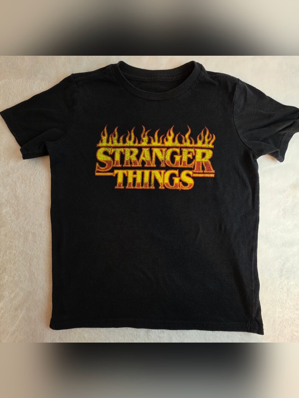 Stranger Things Kids Black Graphic Tee